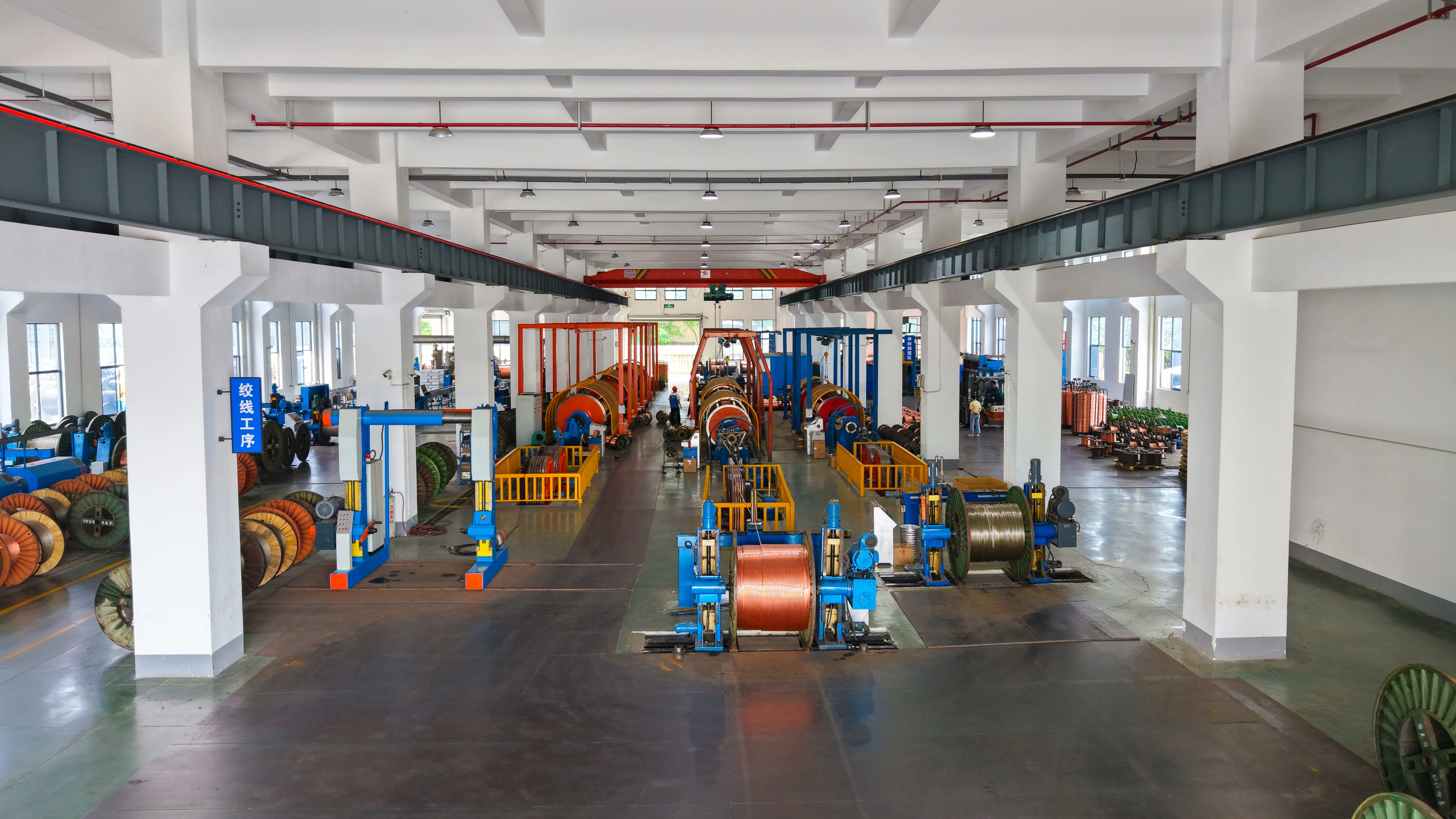 hongce cable power cables modern manufacturing plant with automated production lines and cable reels ready for Southeast Asia export